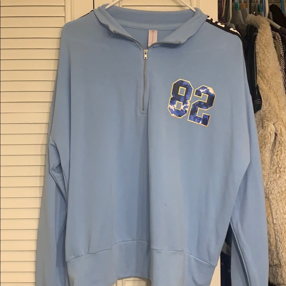 Baby blue LOVE 82 hoodie
